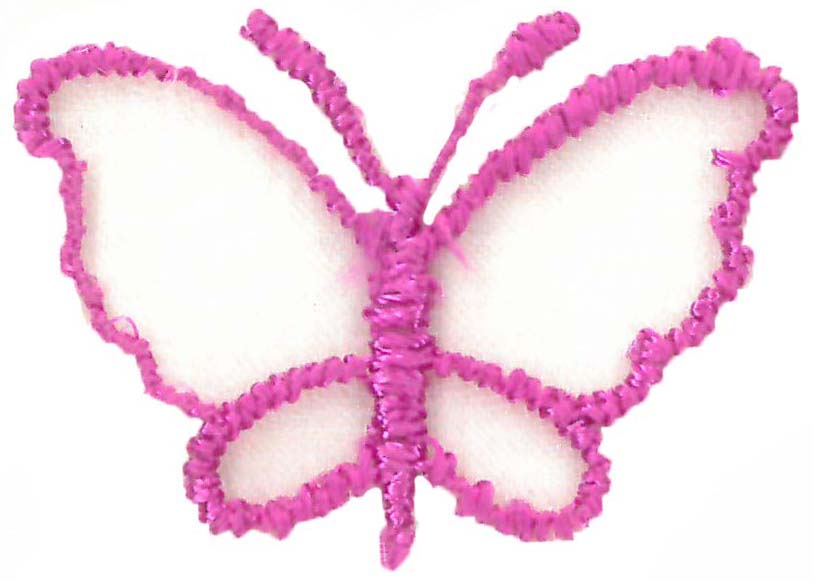 SMALL ORGANZA BUTTERFLY - FUCHSIA